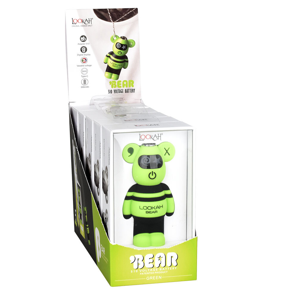 Lookah Bear 510 battery, Color: green