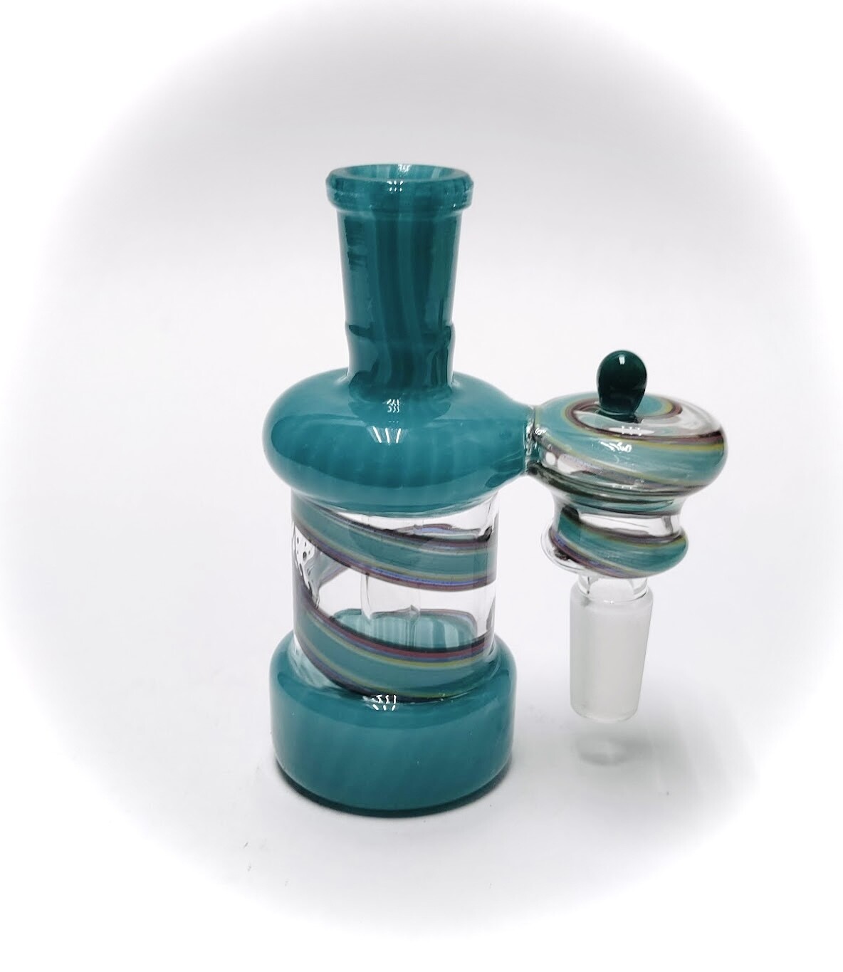 Ash Catcher 14mm - Resonant Reality, Color: turquoise, Size: 90 degree