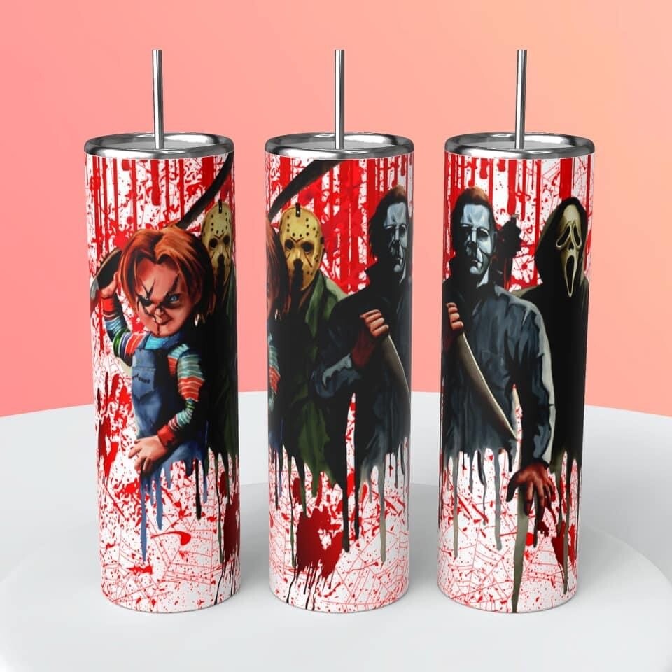 GLOW in the dark 20oz. Tumblers movie villains