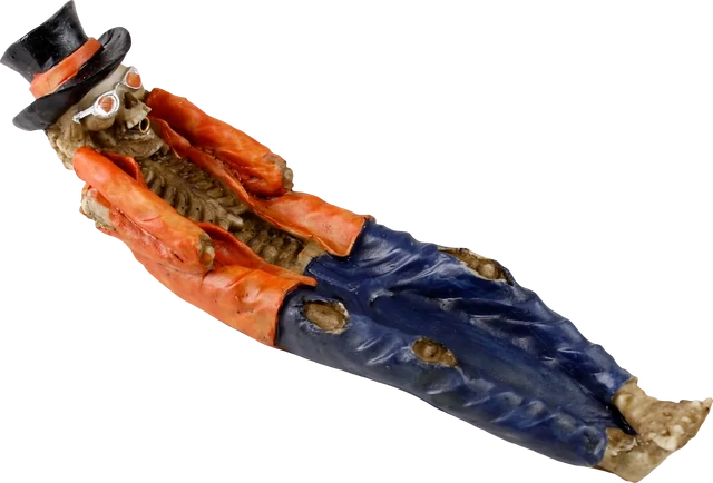 Incense burner - sled - skel. cool MF