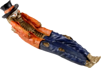 Incense burner - sled - skel. cool MF