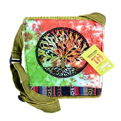 Tie-Dye Tree of Life - shoulder bag