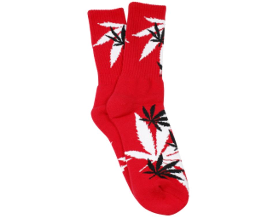 Socks - Leaf, Color: red/white