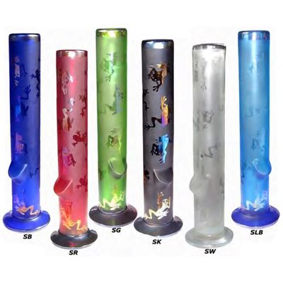 Etched Frog 12&quot; Straight Glass WP