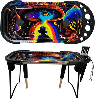 Elevated Metal Rolling Tray &amp; Cone Loader Kit