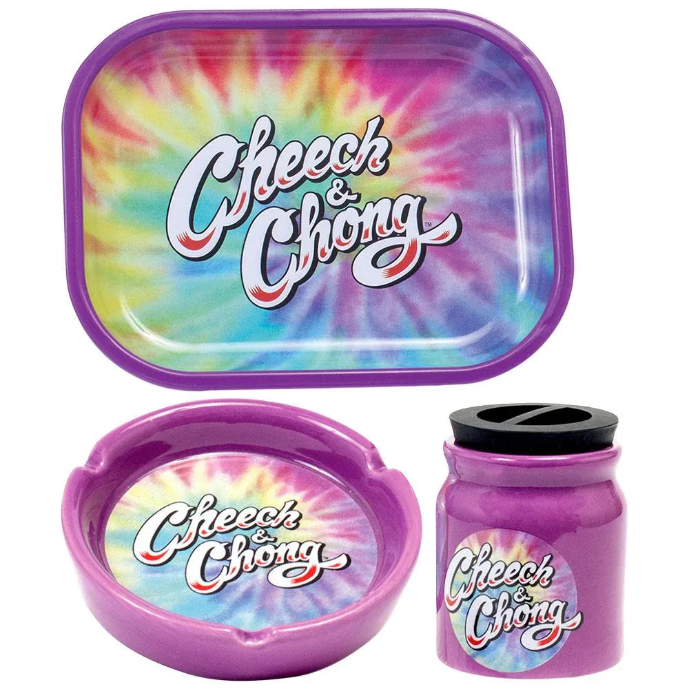 Cheech &amp; Chong Gift Set - purple tie-dye
