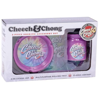 Cheech &amp; Chong Gift Set - purple tie-dye