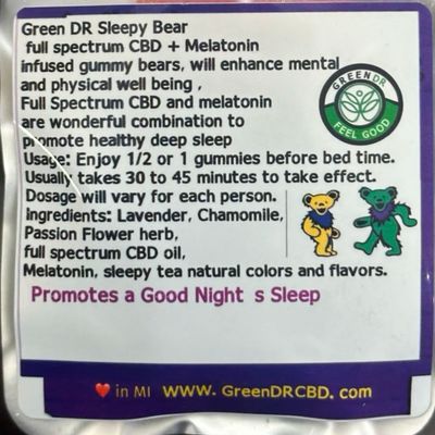 Green Dr. CBD Night Gummies