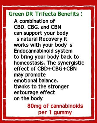 CBD Trifecta Pain Relief Gummies - 20ct