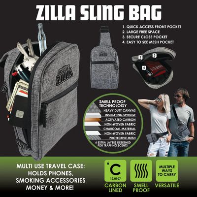 Zilla Smell Proof Sling Bag