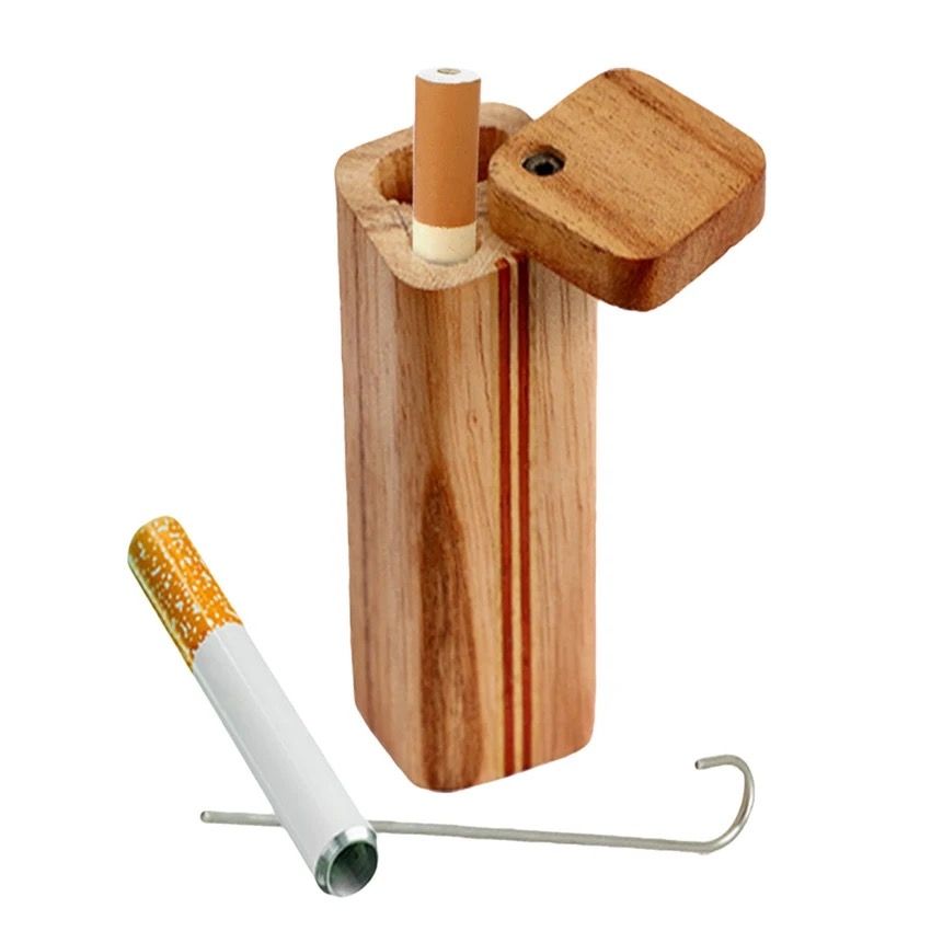 Dugout - Striped Square Wood w/ poker