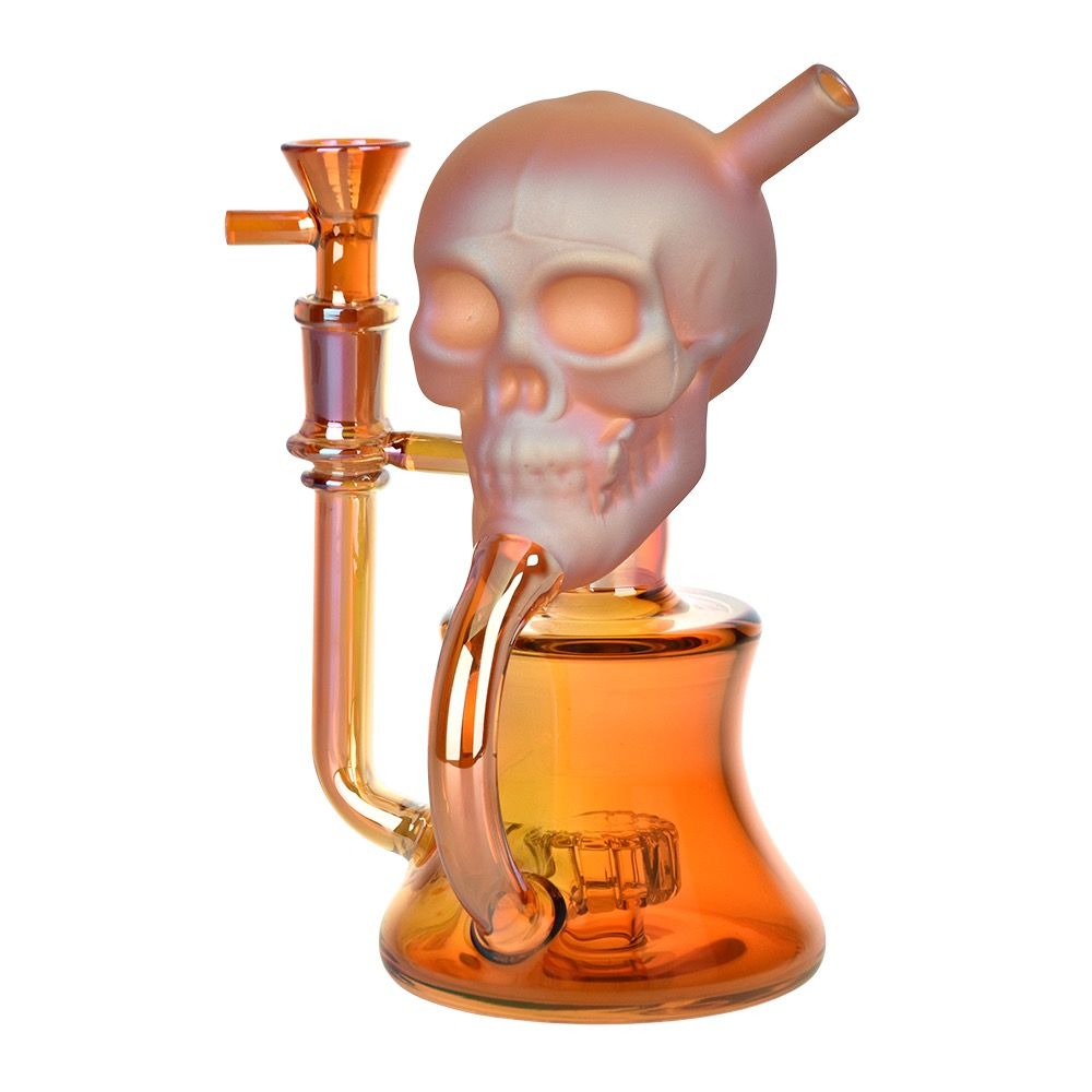 Solemn Skull Electroplated Recycler 6.75&quot; WP