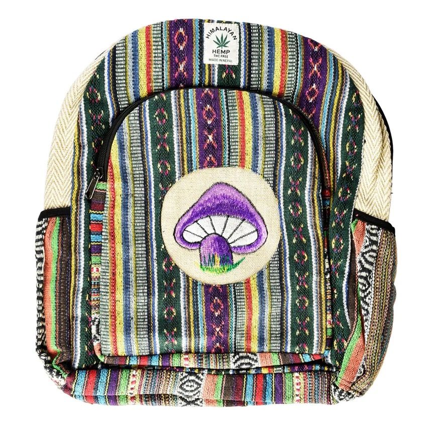Himalayan Hemp Funky Mushroom Backpack