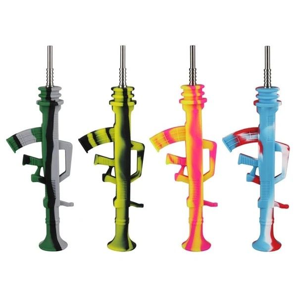 AK47 silicone 9.5&quot; dab straw