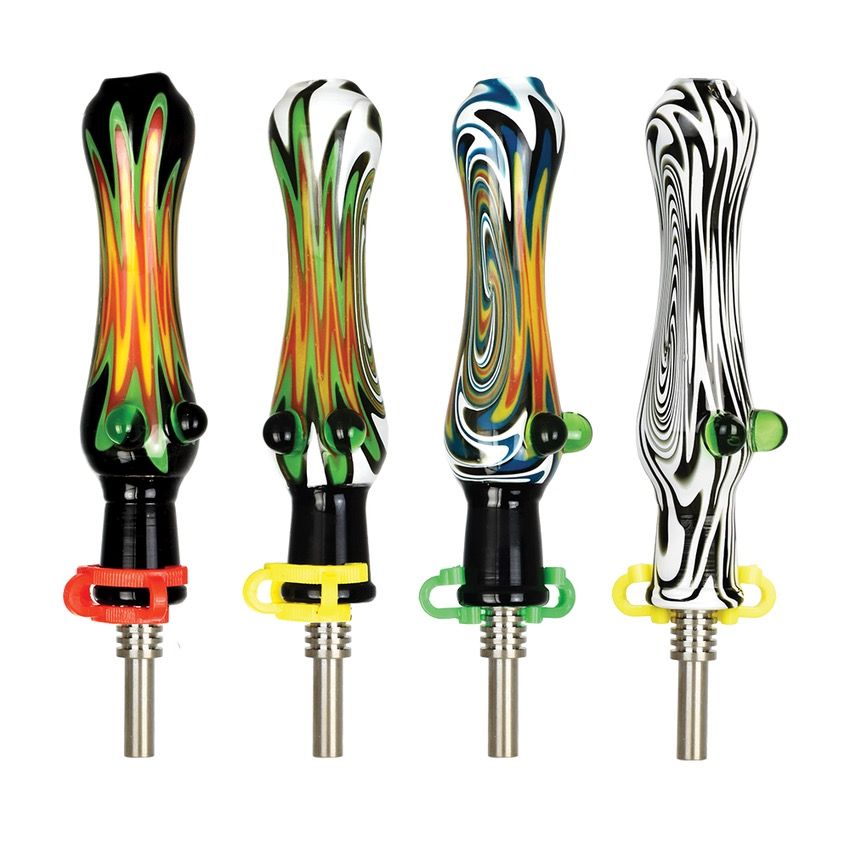 Fully Worked Wig-Wag 5.5&quot; dab straw