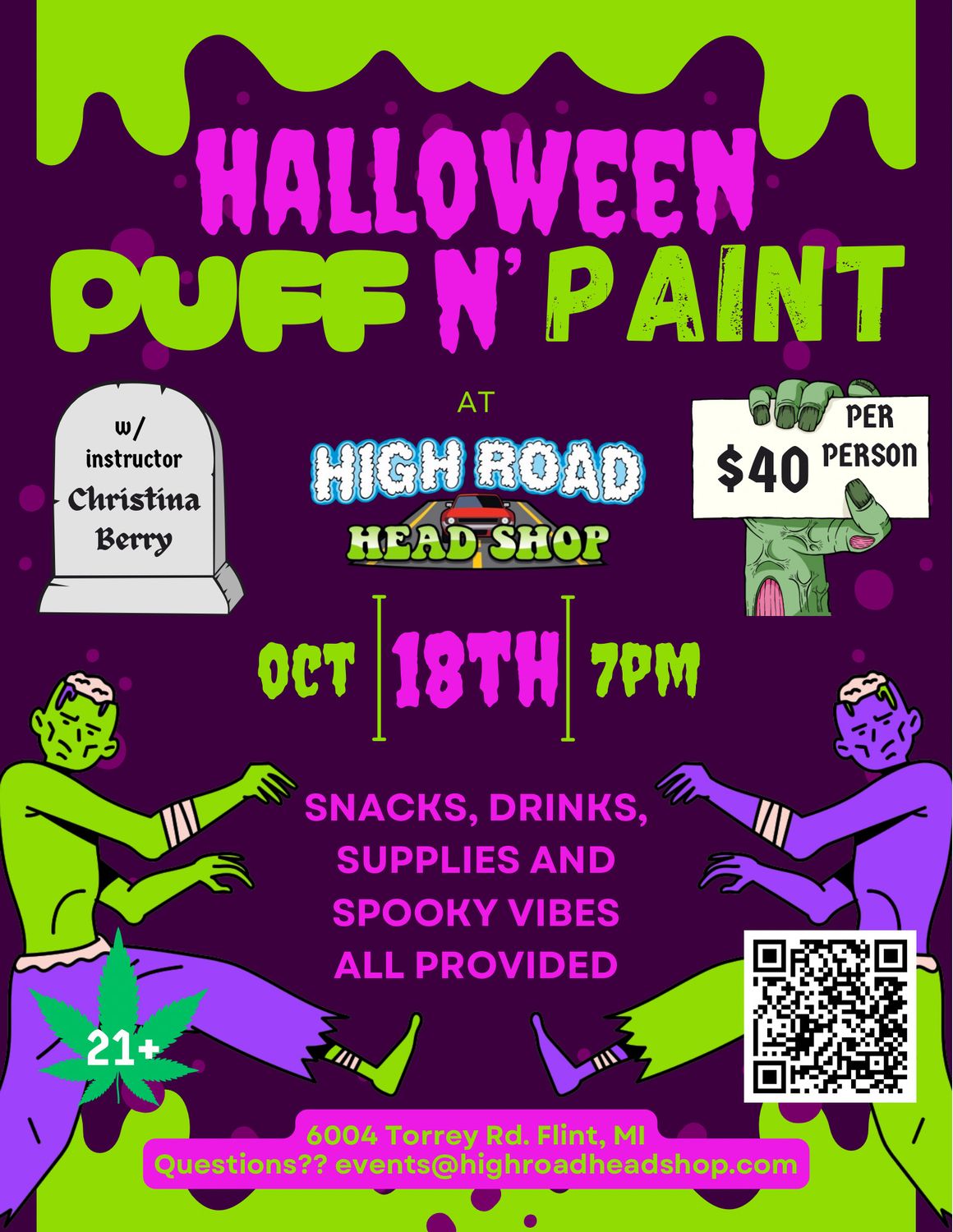 Halloween Puff n&#39; Paint