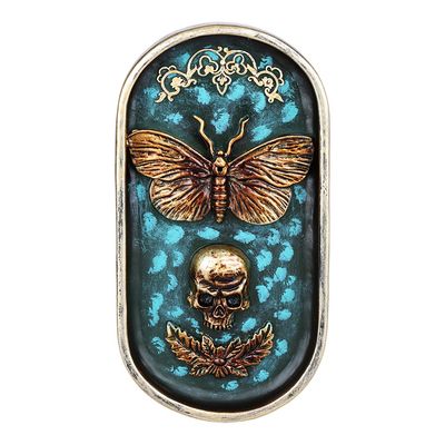 Incense burner - Death Moth &amp; Skull