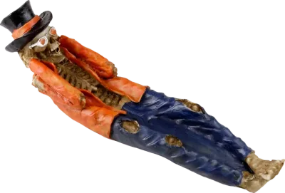 Incense burner - sled - skel. cool MF