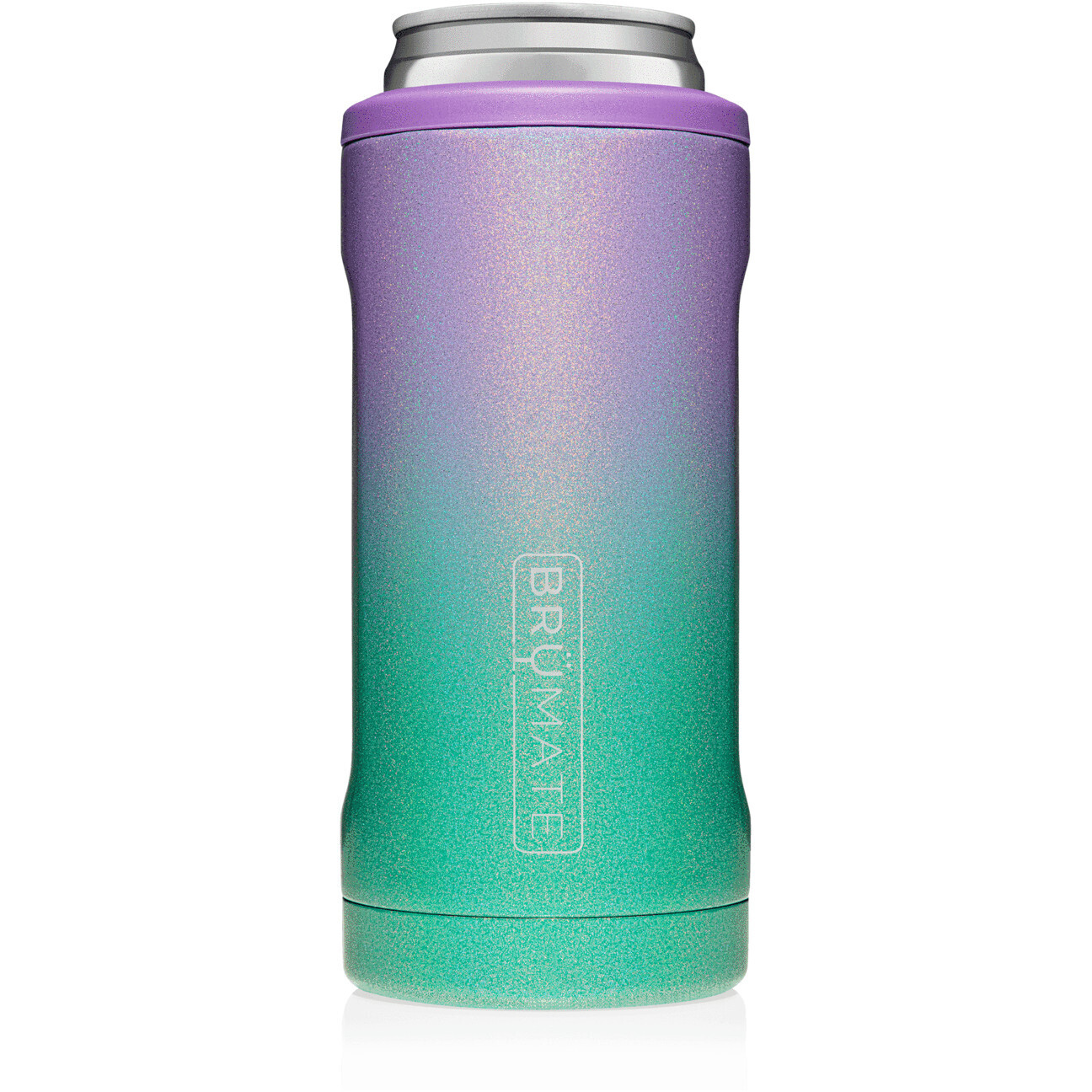 Hopsulator Slim Can Cooler 12oz Glitter, Color: Mermaid