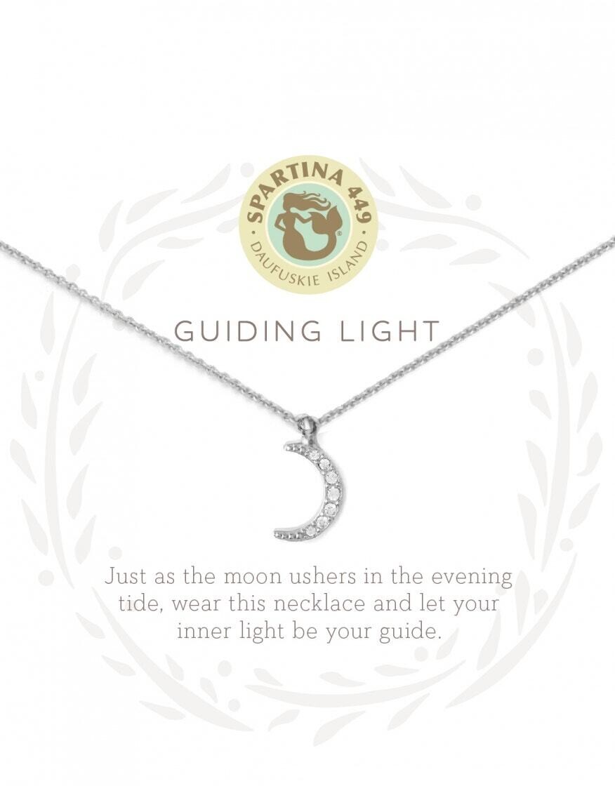 Sea La Vie Necklace Guiding Light/Crescent Silver