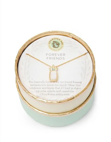 Sea La Vie Necklace 18&quot; Forever Friends/Pina Colada gold