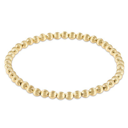 Gold Bead Bracelet Dignity, Size: 4mm