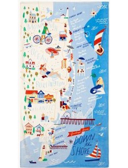 Beach Towel Down The Shore