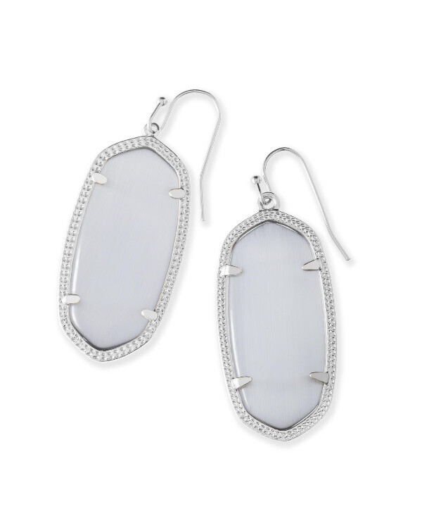 Earring Elle Slate Cats Eye