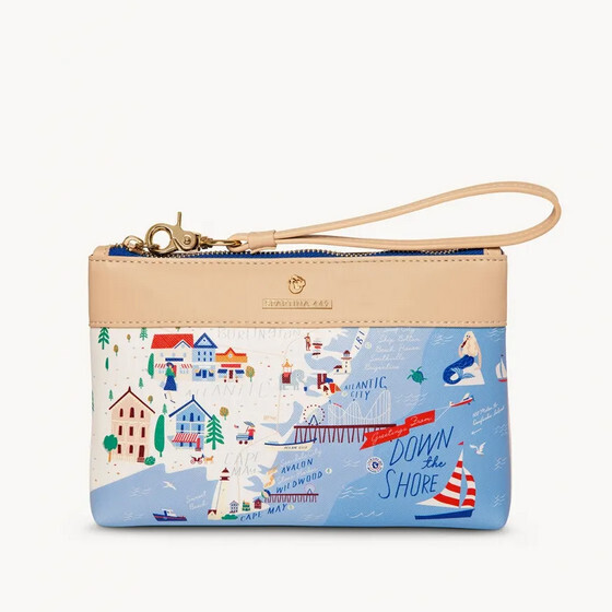 Down the Shore Scout Wristlet