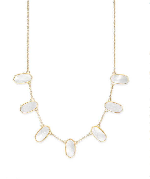 MEADOW NECKLACE GOLD IVORY MOP