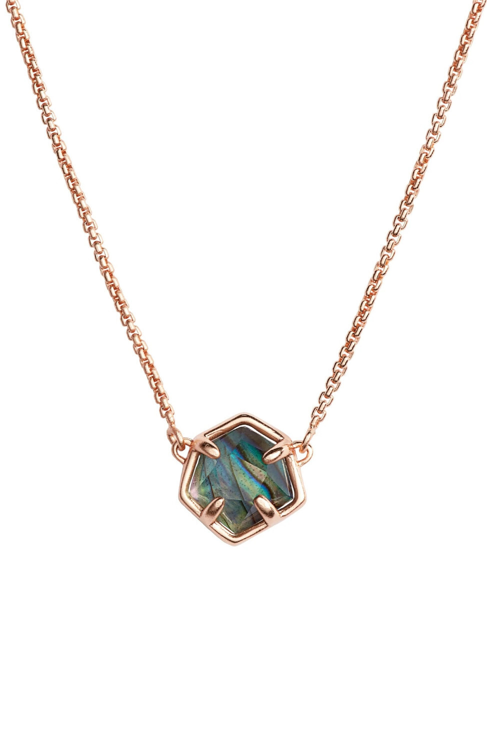 Canon Necklace Rose Gold Abalone Shell