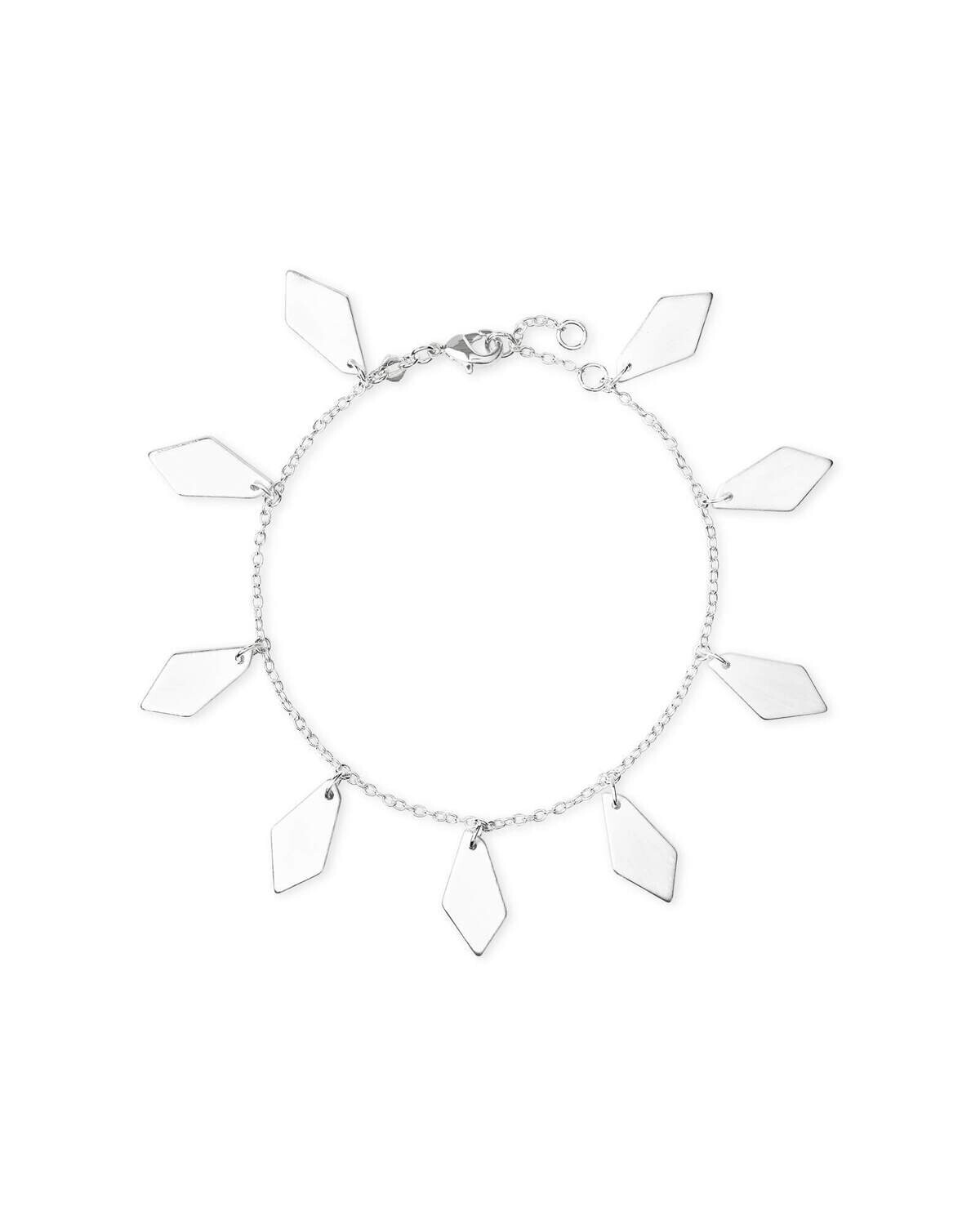 Pike Bracelet Bright Silver Metal