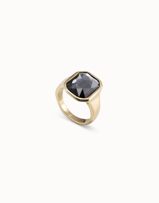Ring Lock Gold, Size: Sz 7