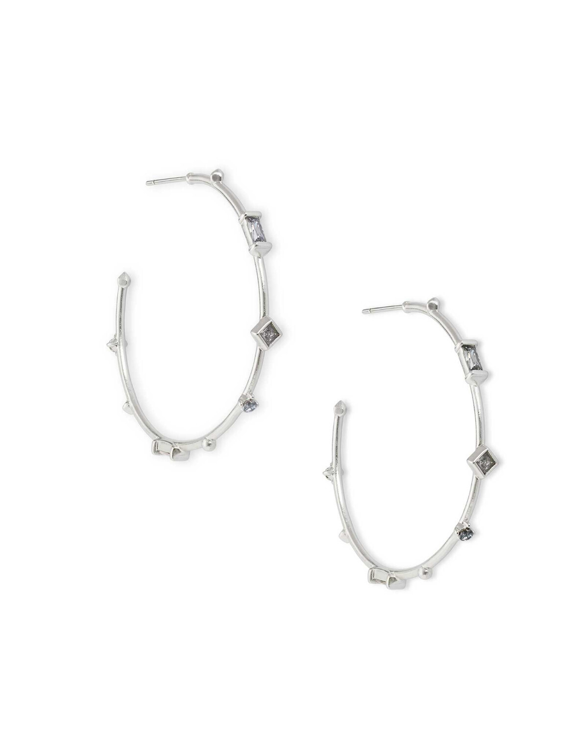 Rhoan Earring Rhod Gray Crystal