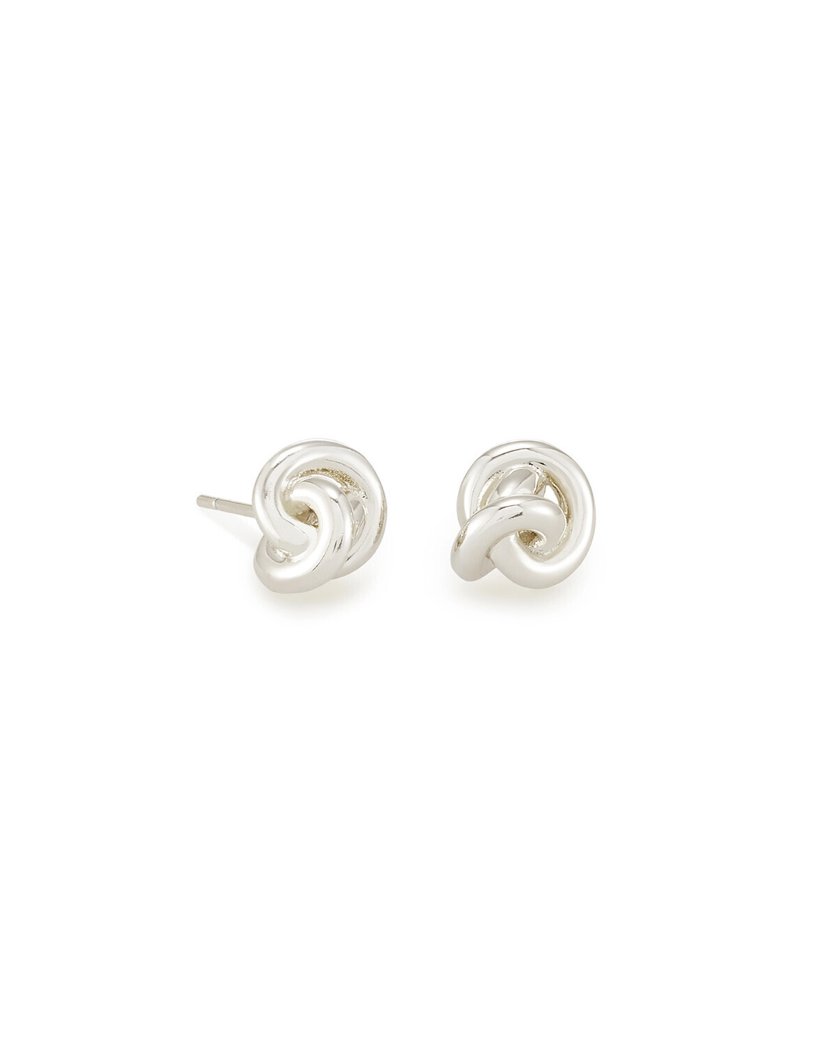 Presleigh Stud Earrings Bright Silver Metal
