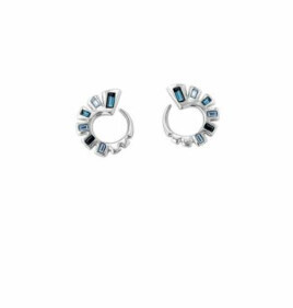 NIGHTBIRD WRAP EARRINGS WITH BLUE STONES