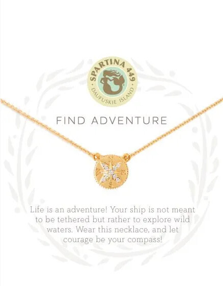 Sea La Vie Necklace 18&quot; Adventure/Compass