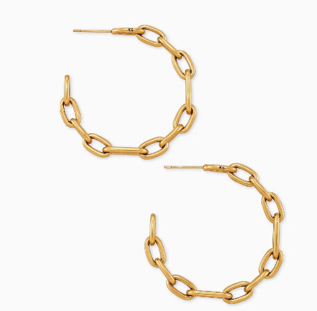 Ryder Hoop Earring Vintage Gold Metal