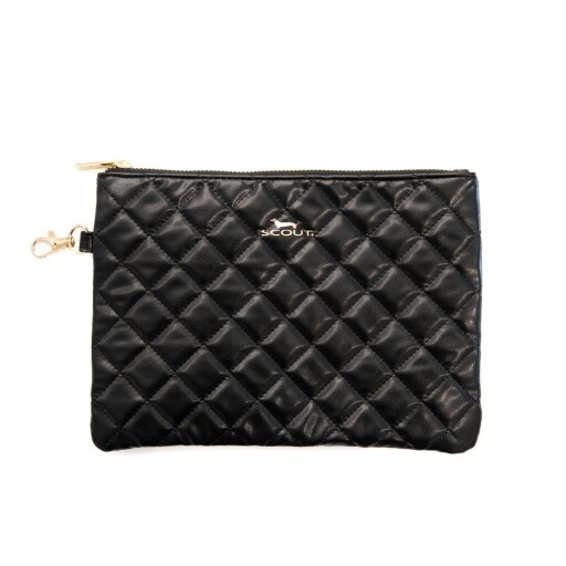 POUCH PERFECT MIDI, Color: QUILTED BLACK, Size: O/S