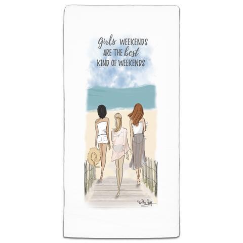 Girls Weekends Flour Sack Towel