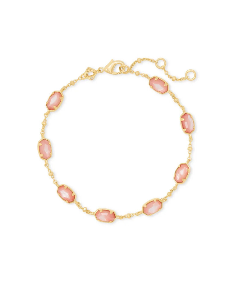 Emilie Link Bracelet Gold Rose Mother of Pearl