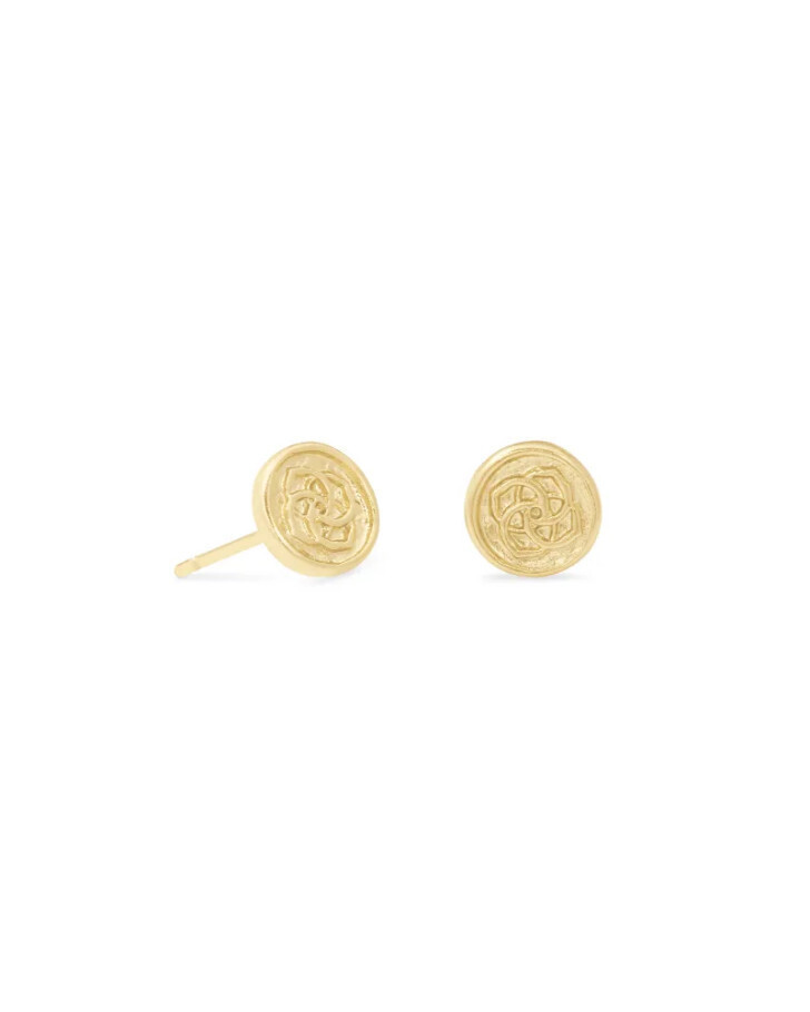 Dira Coin Stud Earring Gold