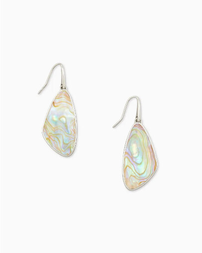 McKenna Drop Earring Rhod Iridescent Abalone