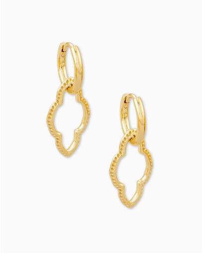 Abbie Huggie Earrings Gold