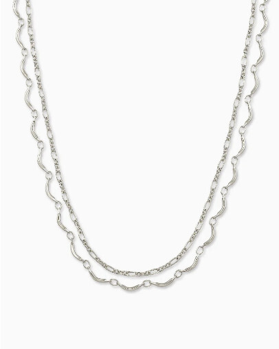 Multi Strand Necklace Lori Silver