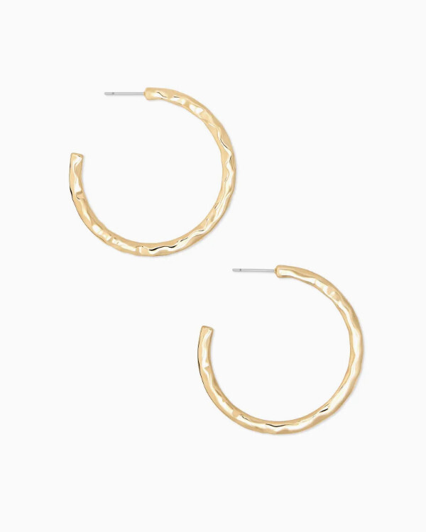 Earrings Zorte Gold Hoop Silver