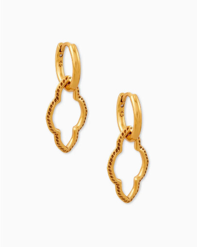 Abbie Huggie Earrings Vintage Gold
