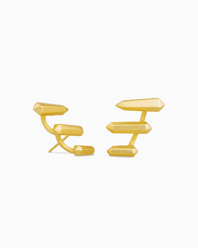 Billie Climber Gold Metal Earring
