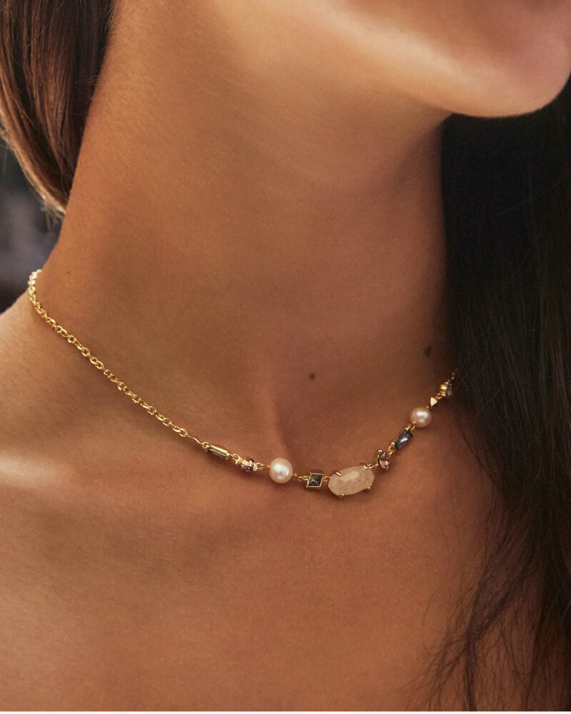 Madelyn Strand Necklace Gold Neutral Mix