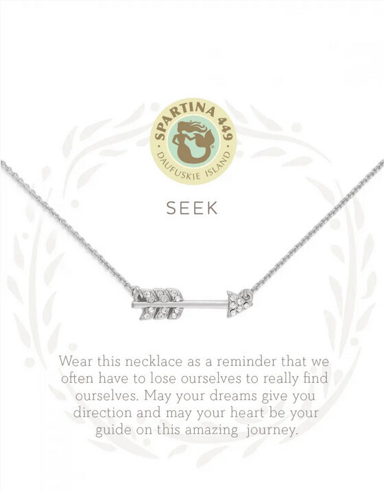Sea La Vie Necklace 18&quot; Seek/Arrow Silver